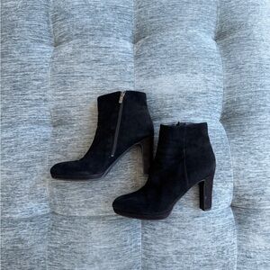 Black Suede Ankle Booties
